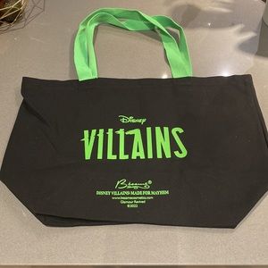 Besame Maleficent Villains Tote Bag NWOT